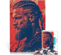 puzzle 1000 pezzi per adulti Vichinghi Arte Mitologia Antistress Vacanza in patria Uccidere il tempo Adatto per la decorazione del desktop 38x26cm