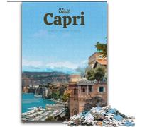 Puzzle 1000 pezzi per adulti Visita Capri, aiuta il cervello ad allenarsi Giocattoli avvincenti per coltivare la pazienza Decorazione perfetta 75x100cm