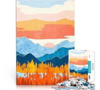 puzzle 1000 pezzi per adulti Vista retrò autunnale Aiuta il cervello ad allenare i giocattoli che creano dipendenza per coltivare la pazienza Compleanno e regali unici 26x38cm