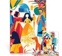 puzzle 1000 pezzi per adulti Vivida visione fauvista di Las Meninas Giochi divertenti Ogni pezzo è unico - Gioco divertente e stimolante per tutta la famiglia 75x50cm