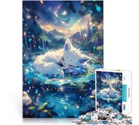 puzzle 1000 pezzi per adulti Volpe addormentata nella foresta fantastica Giochi di relax Ogni pezzo è unico - Gioco divertente e stimolante per tutta la famiglia 75x50cm