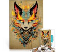 puzzle 1000 pezzi per adulti Volpe Kitsune n. 11 Giocattolo educativo intellettuale decomprimente Migliorare l'amore tra le coppie 75x50cm