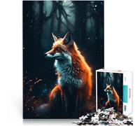 puzzle 1000 pezzi per adulti Volpe luminosa Aiuta il cervello ad allenare i giocattoli che creano dipendenza per coltivare la pazienza Opera d'arte 50x70cm
