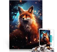 puzzle 1000 pezzi per adulti Volpe rossa misteriosa Difficile da completare ma divertente e umoristico Gioco educativo per compleanno e Natale 75x50cm