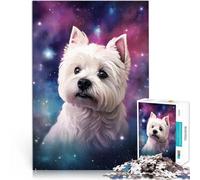 Puzzle 1000 pezzi per adulti West Highland Cane Bianco Puzzle educativo Gioco Familiare 26x38cm Sollievo Stress Sfida Difficile