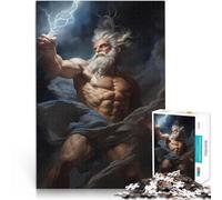 puzzle 1000 pezzi per adulti Zeus mitologia greca Difficile da completare ma divertente e umoristico Adatto per la decorazione del desktop 38x26cm