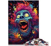 Puzzle 1000 pezzi per adulti zombie arrabbiato decorazione per la casa, puzzle 50 x 70 cm, sollievo dallo stress soggiorno trascorrere il tempo