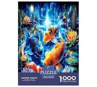 Puzzle 1000 Pezzi Pesce rosso neon | Puzzle Impossibile | Gioco Di Sfida Intellettuale Puzzle | Attività Manuale Antistress 70x50cm/1000pcs