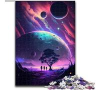 Puzzle 1000 pezzi "Pianeta Albero" in legno, gioco interattivo per famiglie, adatto a partire dai 14 anni, 50x75cm, gioco rompicapo per adolescenti, regalo perfetto per le feste