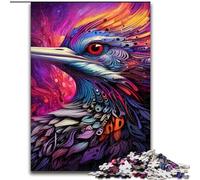 Puzzle 1000 pezzi Picchio colorato in legno, perfetto regalo di Natale e Capodanno, regalo di festa 50x75cm, giocattolo educativo per adolescenti, decorazione per casa e ufficio