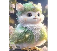 Puzzle 1000 pezzi,Piume bianche verdi animali Puzzle per adulti,Jigsaw Puzzle s per Adulti e Bambini Idea Regalo per Lei o Lui Frameless