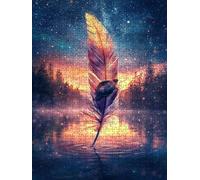 Puzzle 1000 Pezzi, Piume Tartarughe Marine 3D Puzzle per Adulti Impegnativo, Educa Puzzles Artistico, Divertente E Stimolante Puzzles Decorativo per La Famiglia, Regalo e Decorazione Pareti DX0YL61039