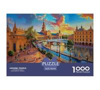 Puzzle 1000 Pezzi Plaza De España Classico Per Carta Al 100% Idea Regalo Uomo E Donna Great Architecture Classici Per Adulti E Bambini Per Adulti 14+ 70x50cm/1000pcs