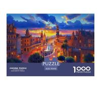 Puzzle 1000 Pezzi Plaza De España Colorato Carta Al 100% Idea Regalo Uomo E Donna Great Architecture Classici Per Adulti E Bambini Adulti E Bambini 70x50cm/1000pcs