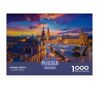 Puzzle 1000 Pezzi Plaza De España Impossibili Carta Al 100% Idea Regalo Uomo E Donna Great Architecture Regalo Per Adulti E Bambini Adulti E Bambini Dai 14 Anni 70x50cm/1000pcs