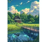 Puzzle 1000 Pezzi Ponte del Prato, puzzle Per Adulti 1000 pezzi, Rompicapo Stimolante, Giochi di puzzles per Tutta La Famiglia, Regalo per Amore e Amico 75x50cm