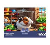 Puzzle 1000 pezzi Porcellino d'India per adulti - Orto vegetale, accogliente, vivace e rustico, estremamente impegnativo, decorazione murale, regalo, 38x26cm