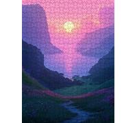 Puzzle 1000 Pezzi, Prato Notte 3D Puzzle per Adulti Impegnativo, Educa Puzzles Artistico, Divertente E Stimolante Puzzles Decorativo per La Famiglia, Regalo e Decorazione Pareti DX0YL6-136