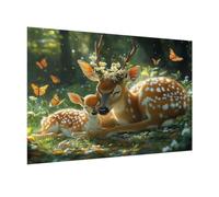 Puzzle 1000 Pezzi primavera Puzzle Adulti, Gioco Educativo, n-75 | Jigsaw Puzzles cervo, Impossibile Difficile Sfida, Classici Gioco Familiare, Giochi Divertenti, Idee Regalo