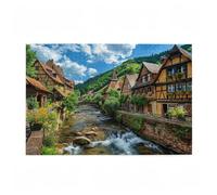 Puzzle 1000 Pezzi Primavera Puzzle Albero Adulti Arte Grandi Dimensioni Jigsaw di Legno con una Scatola e Poster, Impossibili Jigsaw Gioco Familiare for Adulti, Home Decor Regalo Donna 75x50cm D-266