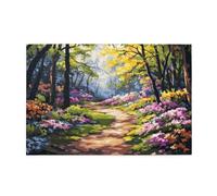 Puzzle 1000 Pezzi Primavera Puzzle Albero Adulti Arte Grandi Dimensioni Jigsaw di Legno con una Scatola e Poster, Impossibili Jigsaw Gioco Familiare for Adulti Principiante, Home Decor 75x50cm E-1537