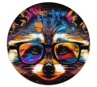 Puzzle 1000 pezzi Procione Pop Art Puzzle per adulti Relax & Challenge, arte decorativa colorata per la casa, amici 67,5x67,5 cm