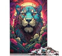 Puzzle 1000 pezzi Psichedelico colorato di bestie mitiche Puzzle Adulti Puzzle Difficoltà Puzzle Puzzle Educazione Giochi Giocattoli Famiglia Decorazione 1000pcs (75x50cm)