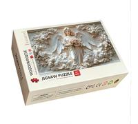 Puzzle 1000 Pezzi, Puzzle Angelo, Legno Pezzi, Regalo Donna Uomo -9766 | Decorazioni Casa, Stampa HD, Incastro Perfetto, Scatola Colorata, Accessori Completi, Dimensioni: 75x50cm, Motivo Fiore,