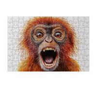 Puzzle 1000 Pezzi, Puzzle Animali, Puzzles in Legno con Compact Box Tema Scimmia, Puzzles Classico per Adulti e Tutta la Famiglie, Divertimento, Idea Creativo Regalo Uomo Regalo Donna, Decor -1735