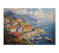Puzzle 1000 Pezzi, Puzzle Città per Adulti, 70x50cm, Compact Box -4586 | In legno, Spessore 2 mm, Giochi per Famiglie, con Scatola e Poster, Accessori Completi, Decorazioni Casa, Regalo Donna/Uomo