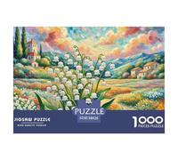 Puzzle 1000 Pezzi, Puzzle Di Lily of The Valley, Puzzle Adulti, Puzzle Arte Per Adulti, Puzzle Landscape Painting Giochi Rilassamento E Intelligence, Puzzle Per Gioco Familiare, Puzzle Regalo 38x26cm/