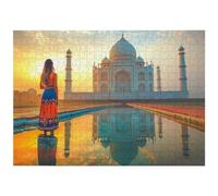 Puzzle 1000 Pezzi, Puzzle India per Adulti, 70x50cm, Compact Box -4656 | In legno, Spessore 2 mm, Giochi per Famiglie, con Scatola e Poster, Accessori Completi, Decorazioni Casa, Regalo Donna/Uomo