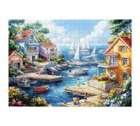 Puzzle 1000 Pezzi, Puzzle Italia per Adulti, 70x50cm, Compact Box -4470 | In legno, Spessore 2 mm, Giochi per Famiglie, con Scatola e Poster, Accessori Completi, Decorazioni Casa, Regalo Donna/Uomo