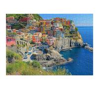 Puzzle 1000 Pezzi, Puzzle Italia per Adulti, 70x50cm, Compact Box -4480 | In legno, Spessore 2 mm, Giochi per Famiglie, con Scatola e Poster, Accessori Completi, Decorazioni Casa, Regalo Donna/Uomo