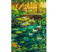 Puzzle 1000 Pezzi, Puzzle per Adulti Animali Stagno Anatre 75x50 cm, Impossibile Difficile Puzzles Impegnativo Come Regalo e Decorazione per Pareti