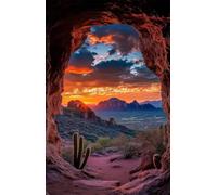 Puzzle 1000 Pezzi, Puzzle per Adulti Tramonto Nella Grotta 75x50 cm, Impossibile Difficile Puzzles Impegnativo Come Regalo e Decorazione per Pareti