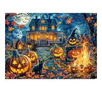 Puzzle 1000 pezzi, Puzzle per adulti, Un puzzle impegnativo, Giochi di puzzle per tutto per le donne, Regali per gli uomini, Casa di Halloween a tema