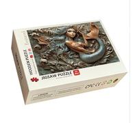 Puzzle 1000 Pezzi, Puzzle Sirena, Legno Pezzi, Regalo Donna Uomo -9367 | Decorazioni Casa, Stampa HD, Incastro Perfetto, Scatola Colorata, Accessori Completi, Dimensioni: 75x50cm, Motivo Astratto
