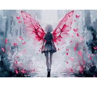 Puzzle 1000 Pezzi Ragazza Puzzle Adulti Sfida Impossibili Jigsaws Elfo Classica 3D Pattern Art Jigsaws per Divertimento Adulti e Bambina, Gioco Familiare, Festa Aziendale, Amore e Amico 75x50cm C-347