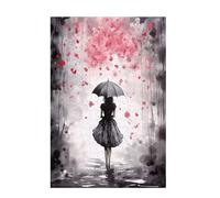 Puzzle 1000 Pezzi Ragazza Puzzle Semplicità Adulti Arte Grandi Dimensioni Jigsaw di Legno con una Scatola e Poster, Impossibili Jigsaw Gioco Familiare for Adulti, Decor Regalo Donna 75x50cm D-1481
