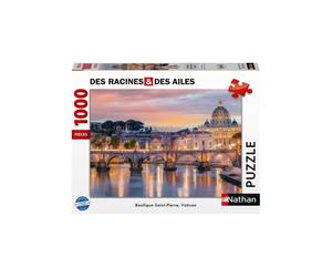 Puzzle 1000 pezzi Ravensburger Nathan Collection Evasion Basilica di San Pietro Vaticano « Dalle Radici alle Ali » Multicolore - Nouvo