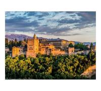 Puzzle 1000 Pezzi Regalo per Adulti e Bambini da 14 anni e Più-Castello,Edificio,Architettura,Alberi,Cespugli 70x50cm