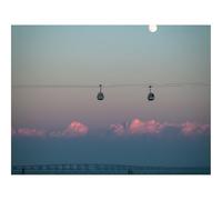 Puzzle 1000 Pezzi Regalo per Adulti e Bambini da 14 anni e Più-Funivia,ponte,orizzonte 70x50cm