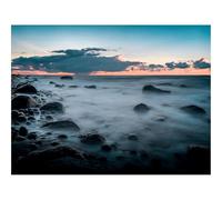 Puzzle 1000 Pezzi Regalo per Adulti e Bambini da 14 anni e Più-Pietre,Costa,Nebbia,Orizzonte,Tramonto 70x50cm