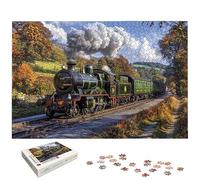 Puzzle 1000 Pezzi Retrò, Puzzle Treno in Legno per Adulti, Misura: 75x50 cm, Puzzles 1000 Pezzi per Adulti, Giochi Educativo per Famiglie, Puzzles per Idea Regalo Donna e Uomo, Decorazioni Casa, -5935