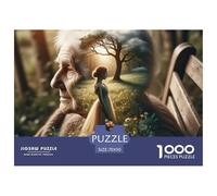 Puzzle 1000 pezzi - Ricordo nonna, illusione albero, puzzle difficile per uomini e donne 70x50cm