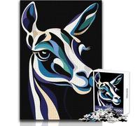 Puzzle 1000 pezzi Ritratto di cervo astratto Giocattolo Gioco intellettuale Apprendimento Educativo Regali di Babbo Natale segreto Dimensioni 50x75cm