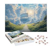 Puzzle 1000 Pezzi Roma, Puzzle Paesaggio 1000 Pezzi Arte per Adulti e Bambini, Misura: 75x50 cm, Puzzles Legno per Adulti con Squisita Scatola di Imballaggio, Idea Regalo Donna, Regalo Uomo, -8679