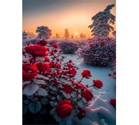Puzzle 1000 pezzi, Rosa Rossa al Tramonto Puzzle Classici per Adulti, Giocattoli di Gioco Impegnativi, puzzle Impossibile, Puzzles per Gioco Familiare, Regalo per Amore e Amico 75 x 50 cm