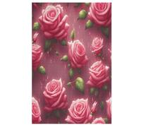 Puzzle 1000 Pezzi Rose Per Adulti E Bambini Puzzles Con Tavola Di Legno Decorazione Della Famiglia 78×53cm